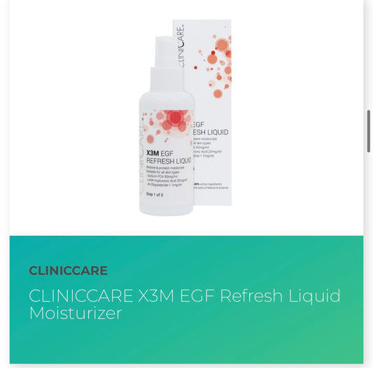 CLINICCARE X3M EGF Refresh Liquid Moisturiser