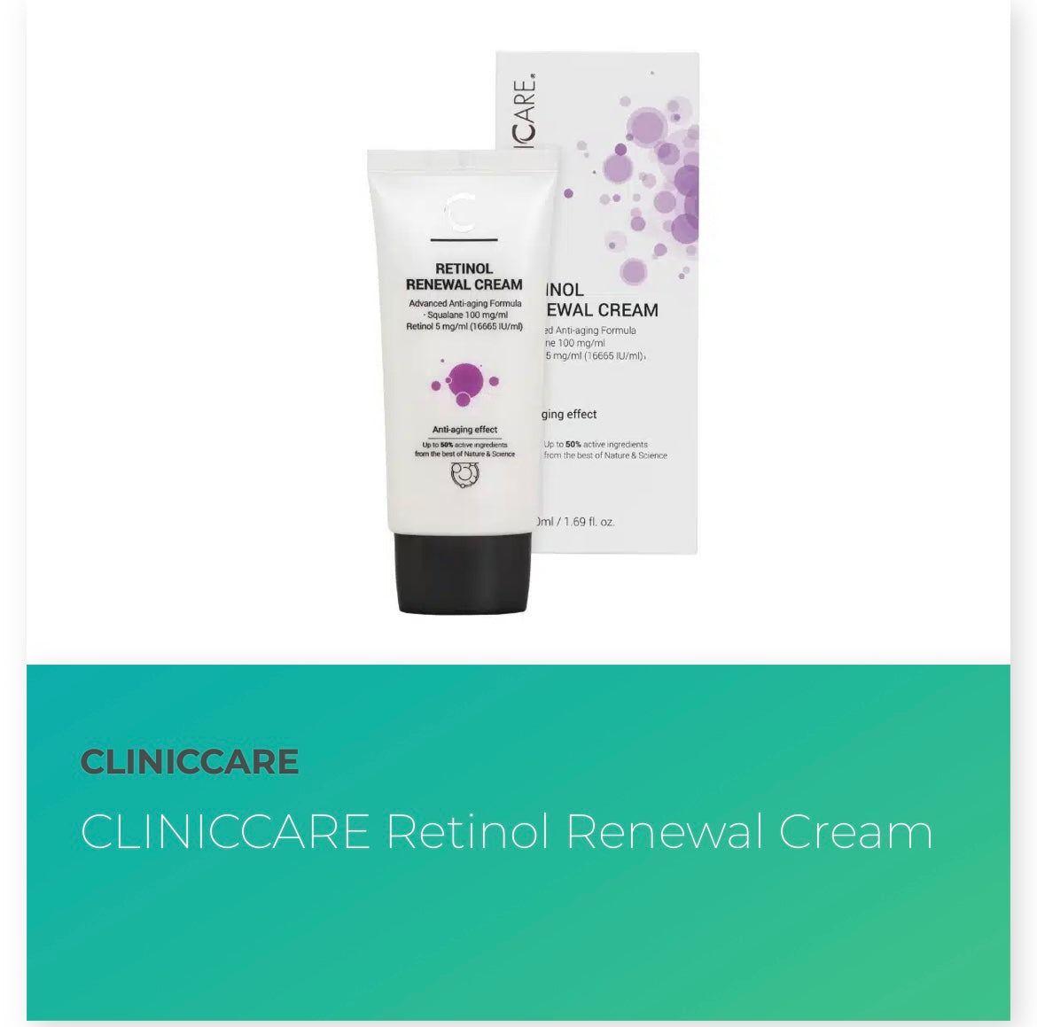 CLINICCARE Retinol Renewal Cream